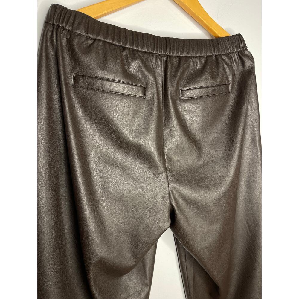 Brochu Walker women’s The Westport Vegan Leather Pant size S Timber - Picture 6 of 11
